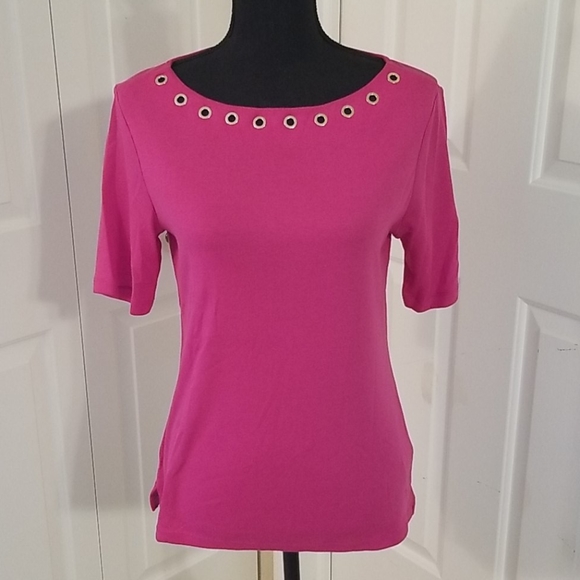 Jones New York Tops - ☆ Jones New York ☆ NWT Pink Cotton Tee Small
